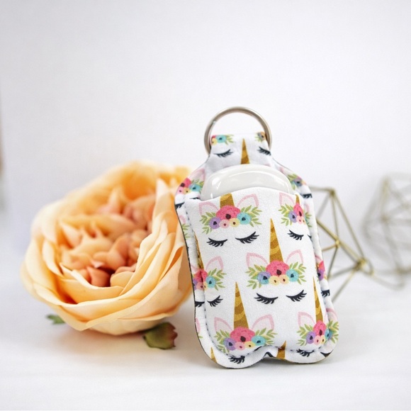 Unicorn Print Hand Sanitizer Holder - Picture 3 of 8